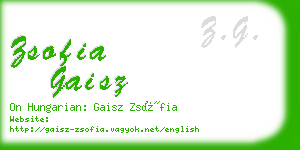 zsofia gaisz business card